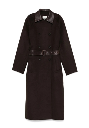 SANDRO double-breasted coat - Brown