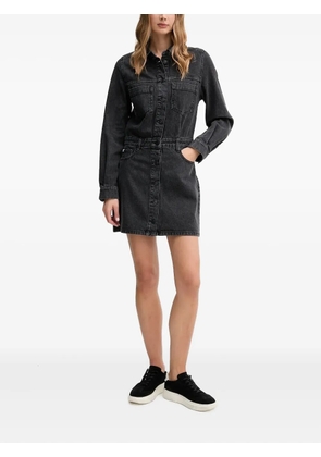 DKNY denim mini shirt dress - Black