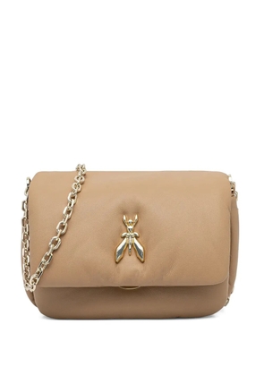 Patrizia Pepe fly-plaque cross body bag - Neutrals
