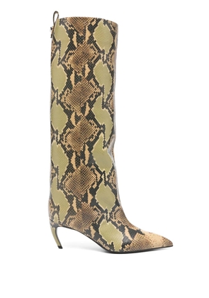 The Attico 70mm Lea boots - Green