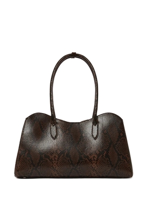 Stella McCartney Ryder snakeskin-effect tote bag - Brown