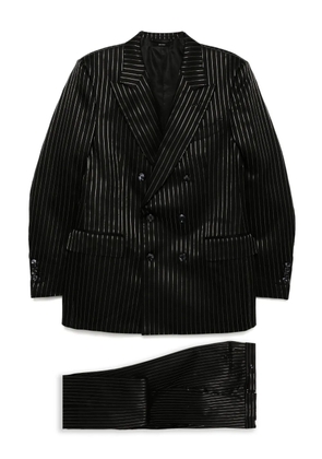 TOM FORD striped double-breasted suits - Black