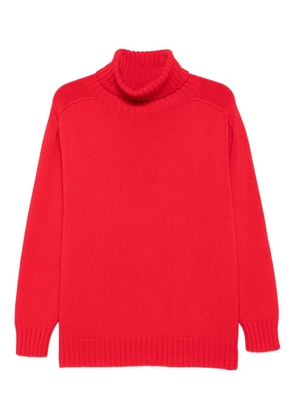 BOMPARD roll-neck raglan-sleeve sweater - Red