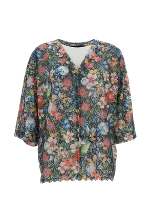 Irie' V-neck floral-print blouse - Black