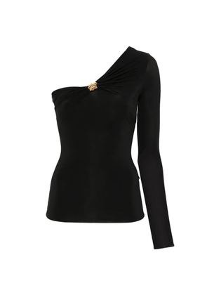 Elisabetta Franchi one-shoulder knot top - Black