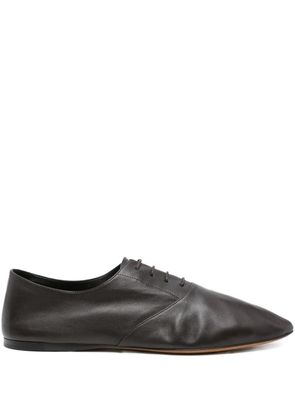 The Row Pre-Owned Awar lace-up leather oxfords - Brown