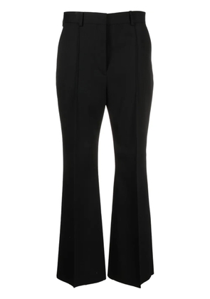 Lanvin flared cropped wool trousers - Black