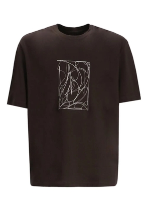 Armani Exchange graphic T-shirt - Brown