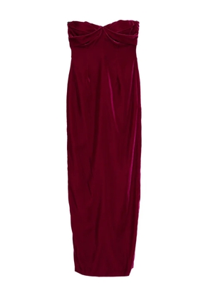 TOM FORD draped-detail dress - Purple