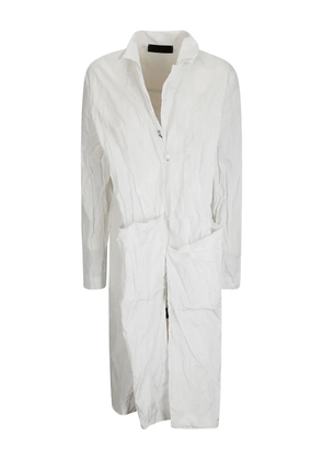Maria Calderara crinkled coat - White