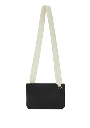 Jil Sander Link LG logo-strap leather crossbody bag - Black