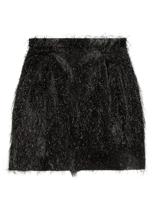 RED Valentino textured mini skirt - Black