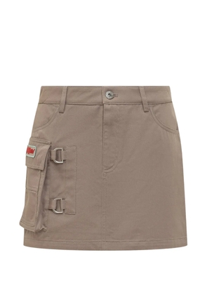 Off-White pocket mini skirt - Neutrals