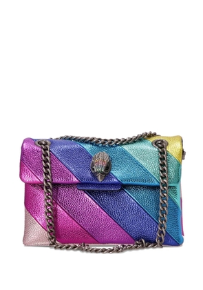 Kurt Geiger London striped chain-strap cross body bag - Blue