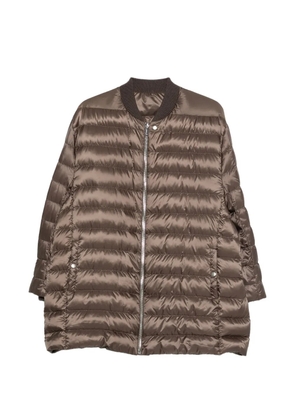 Moncler + Rick Owens zip-fastening padded jacket - Brown