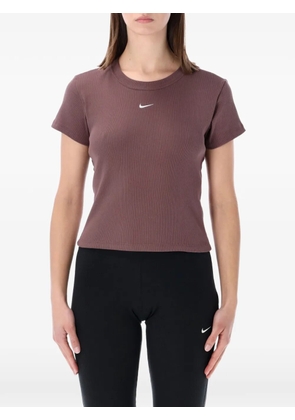 Nike logo-detail T-shirt - Brown