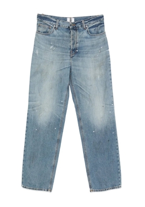 Haikure five-pocket paint-splatter jeans - Blue