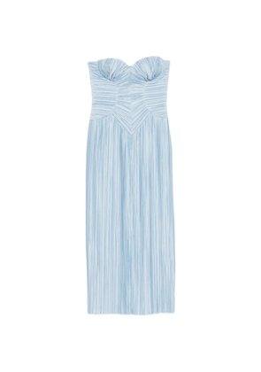 Cult Gaia sweetheart pleated dress - Blue