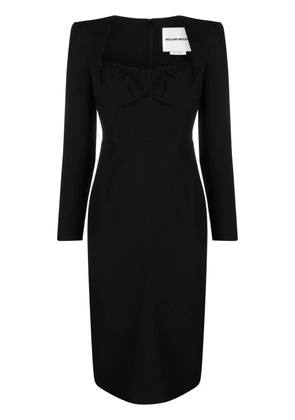 Roland Mouret sweetheart midi dress - Black