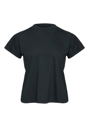 MM6 Maison Margiela satin-panel cotton T-shirt - Black