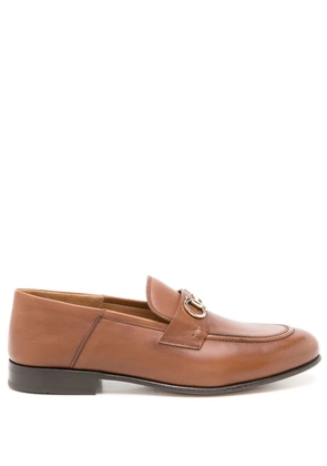 Ferragamo Gancini collapsible-heel loafers - Brown