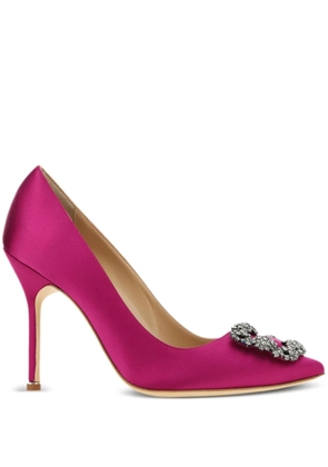 Manolo Blahnik Hangisi rhinestone-embellishment pumps - Pink
