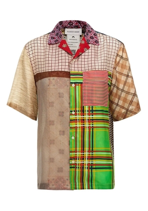 Marine Serre mix-print shirt - Neutrals