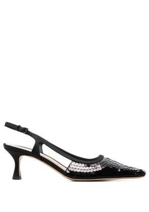 Roberto Festa sequin-embellished 70mm pumps - Black