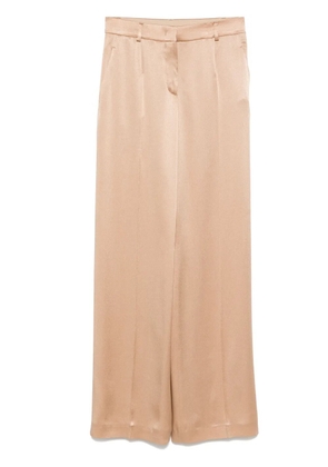 Alberta Ferretti satin trousers - Neutrals