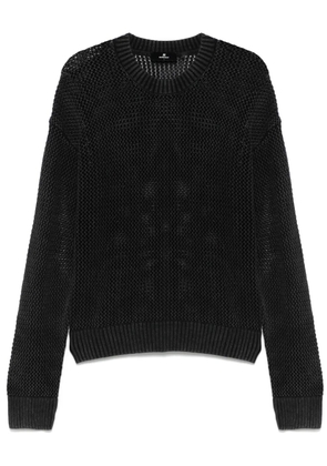 Represent open-gauge sweater - Black