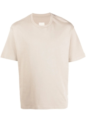 Emporio Armani half-sleeved organic-cotton T-Shirt - Neutrals