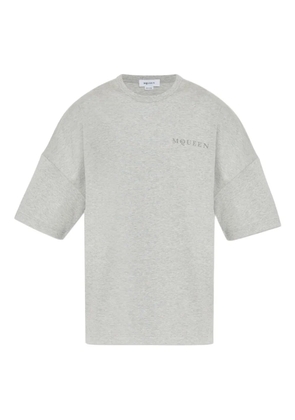 Alexander McQueen logo-print t-shirt - Grey