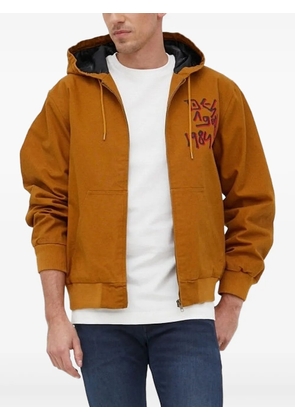 Desigual graphic-print hooded jacket - Orange