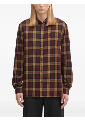 Fred Perry checked-pattern shirt - Brown