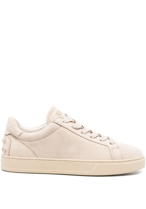 Tod's studded suede sneakers - Neutrals