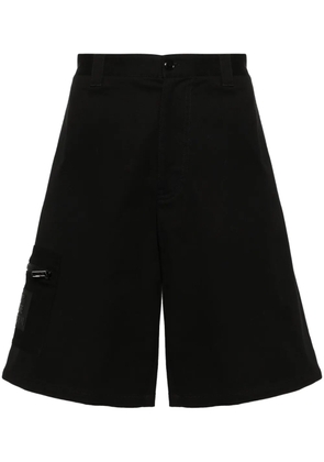 Moschino logo-appliqué bermuda shorts - Black