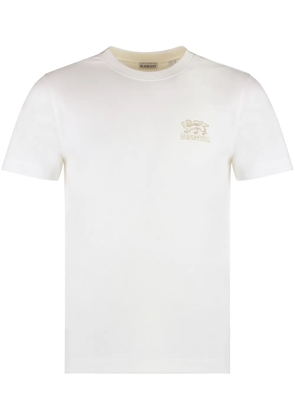 Burberry embroidered-logo T-shirt - White