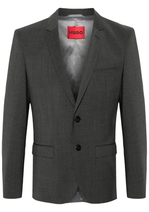 BOSS notched-lapels single-breasted blazer - Grey