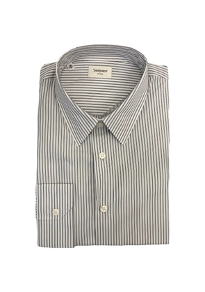 Saint Laurent striped buttoned shirt - White