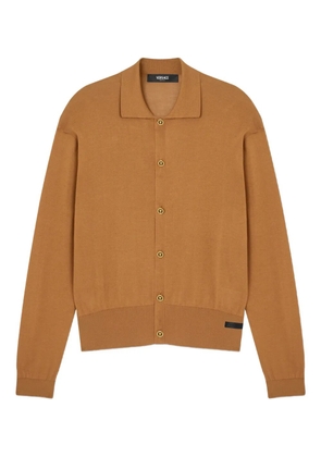 Versace button-front collared cardigan - Brown