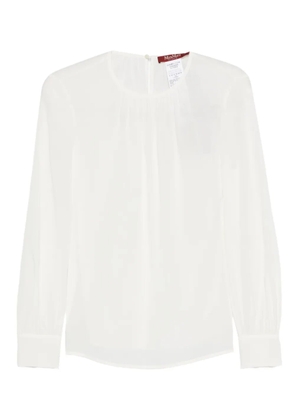 Max Mara Mstcolmo long-sleeve blouse - White