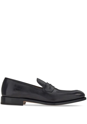 Ferragamo slip-on leather penny loafers - Black