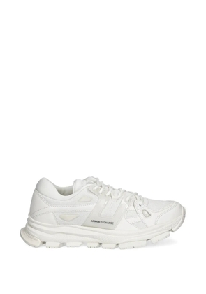Armani Exchange round-toe lace-up sneakers - White