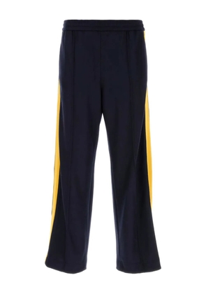 1989 STUDIO striped-detail tack pants - Blue