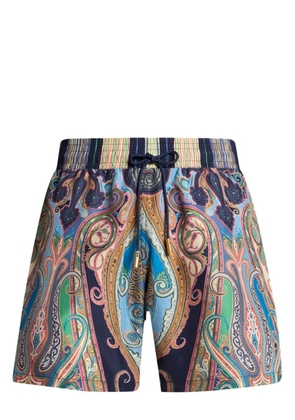 ETRO paisley-print swim shorts - Blue