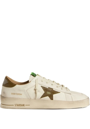 Golden Goose Stardan star-printed leather sneakers - Neutrals