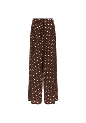 P.A.R.O.S.H. polka-dot drawstring trousers - Brown