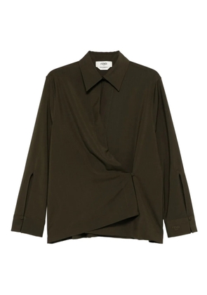 FENDI long-sleeve shirt - Green