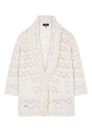 Alanui Lagoon Romance fringed cardigan - White