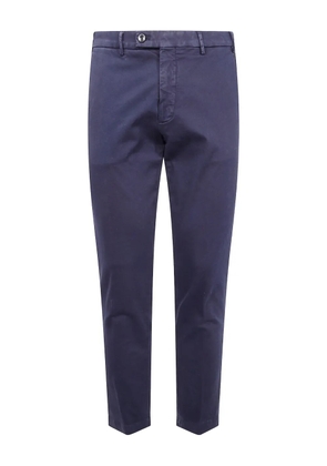 michael coal button-fly cotton trousers - Blue